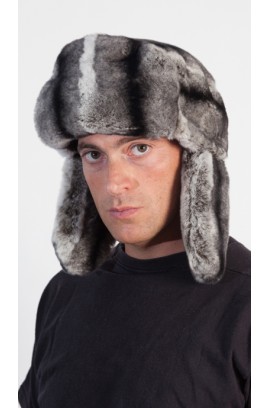 Rex Chinchilla fur Hat - Russian